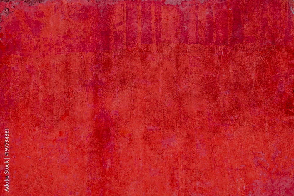 vintage wall background - red old wall plaster texture