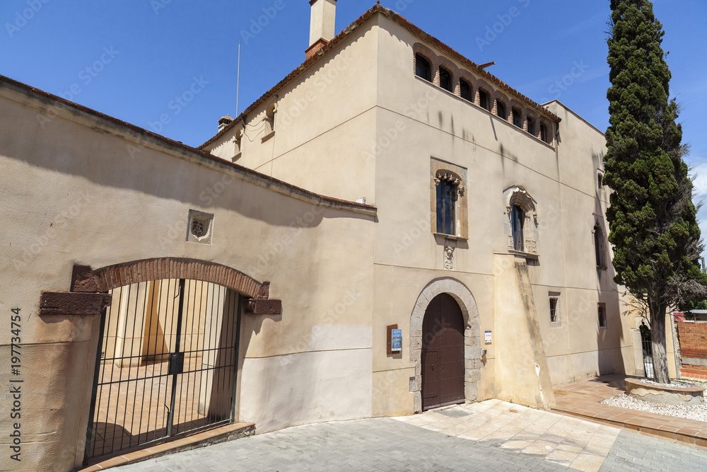 Ancient medieval manor house Can Torrents.Sant Boi de Llobregat,Catalonia,Spain.