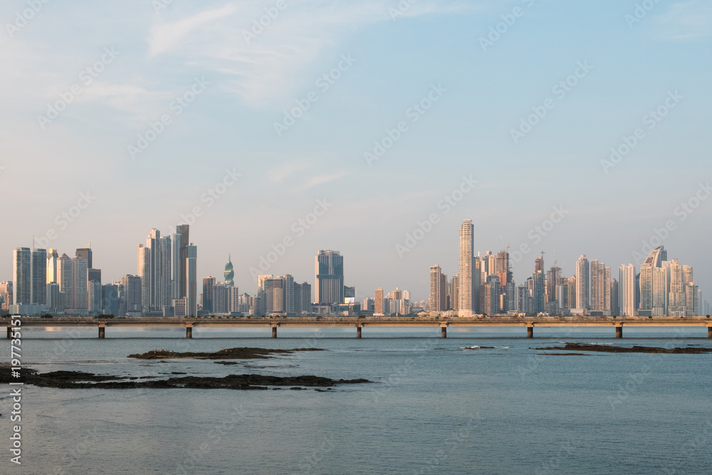 modern city skyline panorama of Panama City