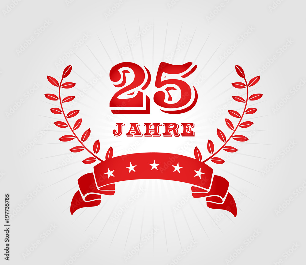 25 Jahre Kranz Vektor Adobe Stock