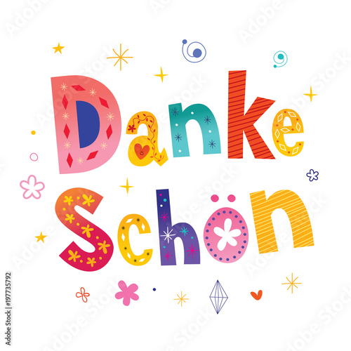 Danke schon Thank you very much in German