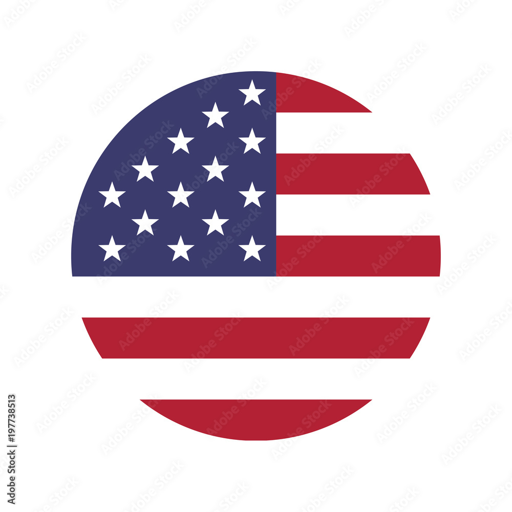 America flag vector icon