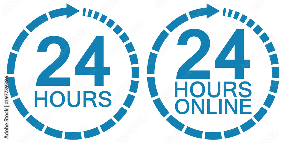 24 twenty four hour clock online service logo vector 24 hours symbol hours, service operating round clock online 24 twenty four hour clock online service logo vector 24 hours symbol hours, service operating round clock online