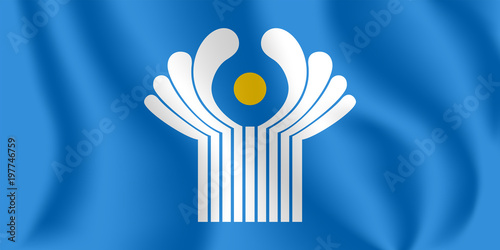 Tableau sur toile Flag of the Commonwealth of Independent States
