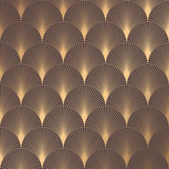 Papier peint photo Art deco patrons Motif géométrique art déco classique  © amovitania
