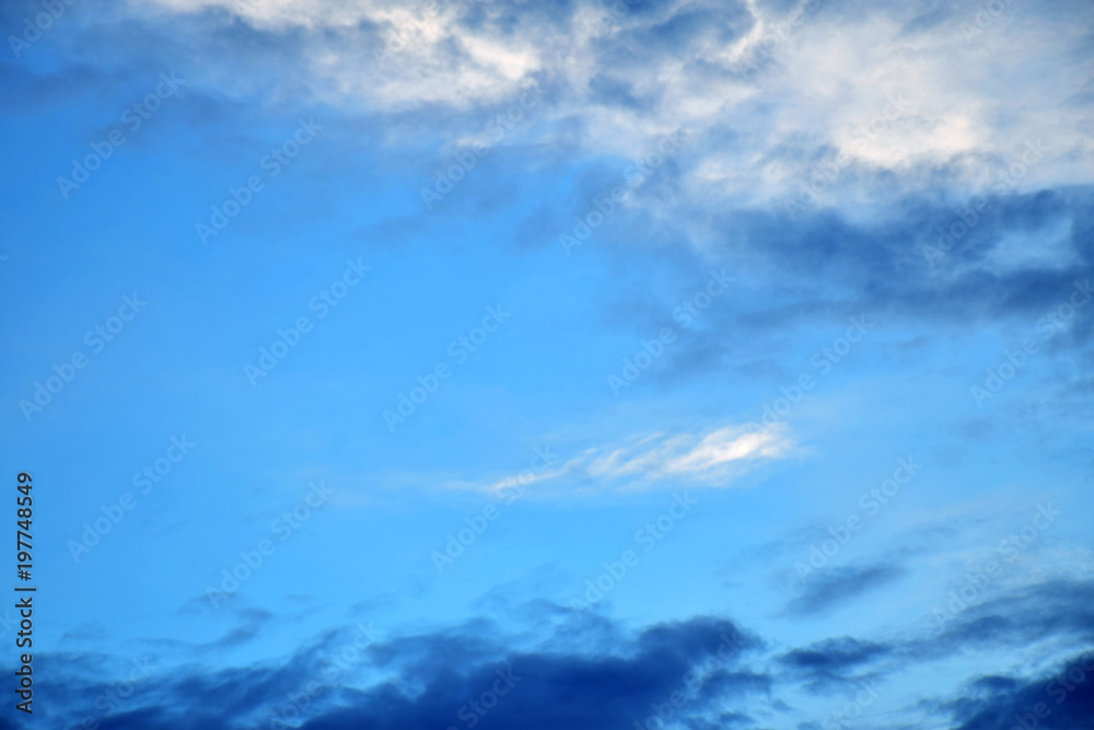 Colorful cloud sky nature background