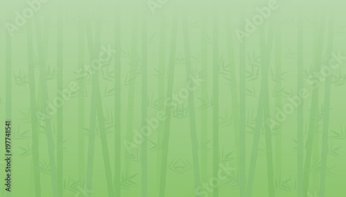 Green bamboo background. Vector illustration