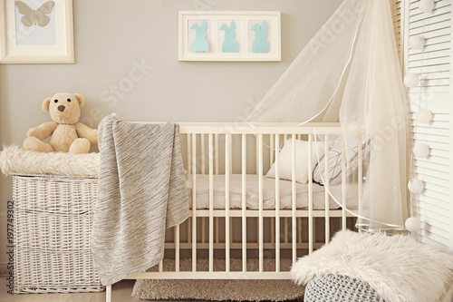Baby room interior with cri...