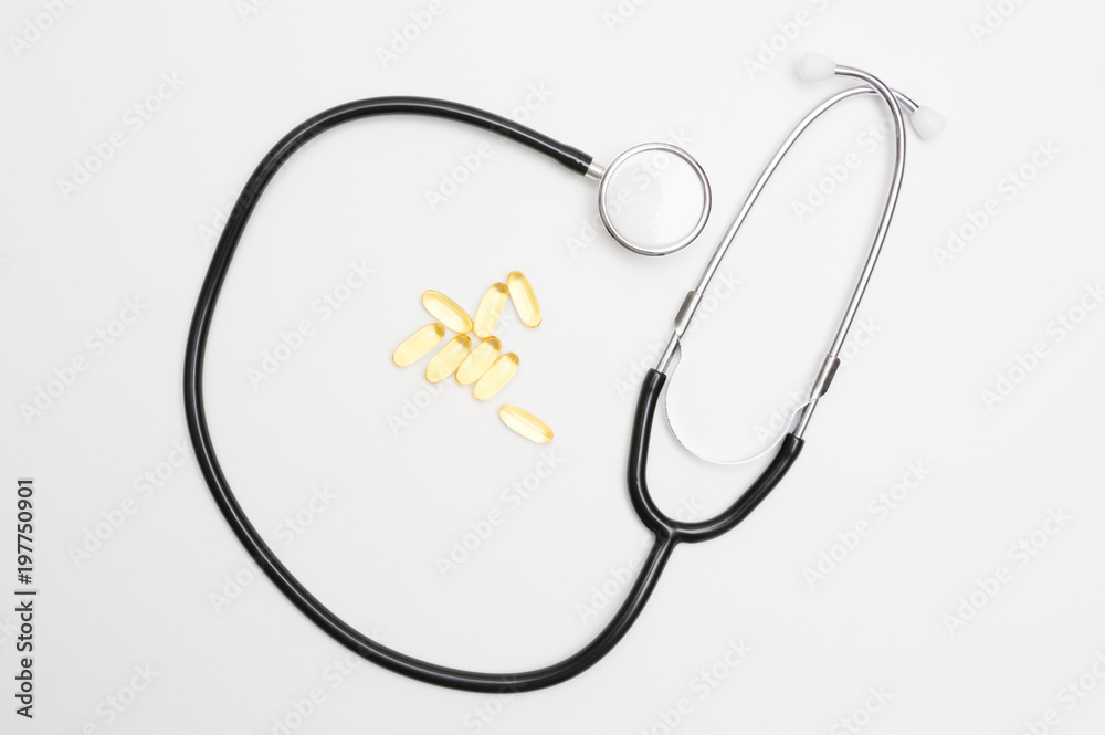 Medical concept: Stethoscope background Medical concept: Stethoscope background