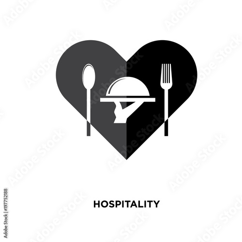 hospitality icon isolated on white background for your web, mobile and app design