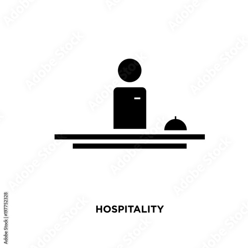 hospitality icon isolated on white background for your web, mobile and app design