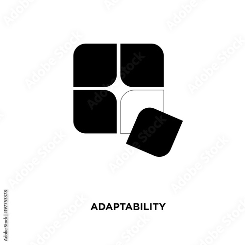 adaptability icon isolated on white background for your web, mobile and app design