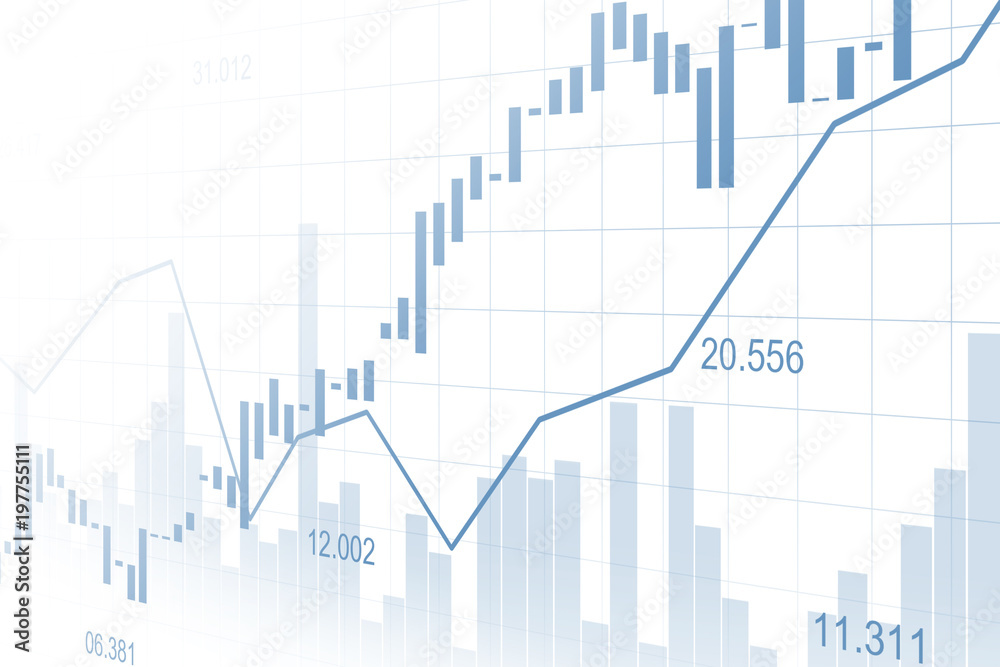 Stock market or forex trading graph in graphic concept Stock market or forex trading graph in graphic concept