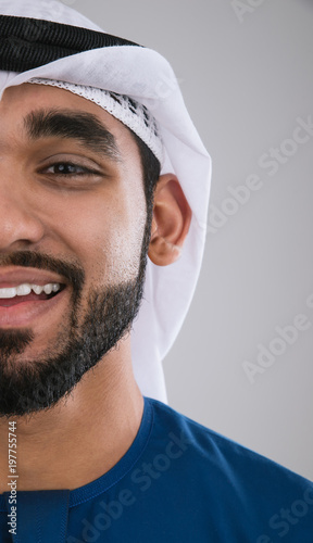 Arabic handsome man studio portraits