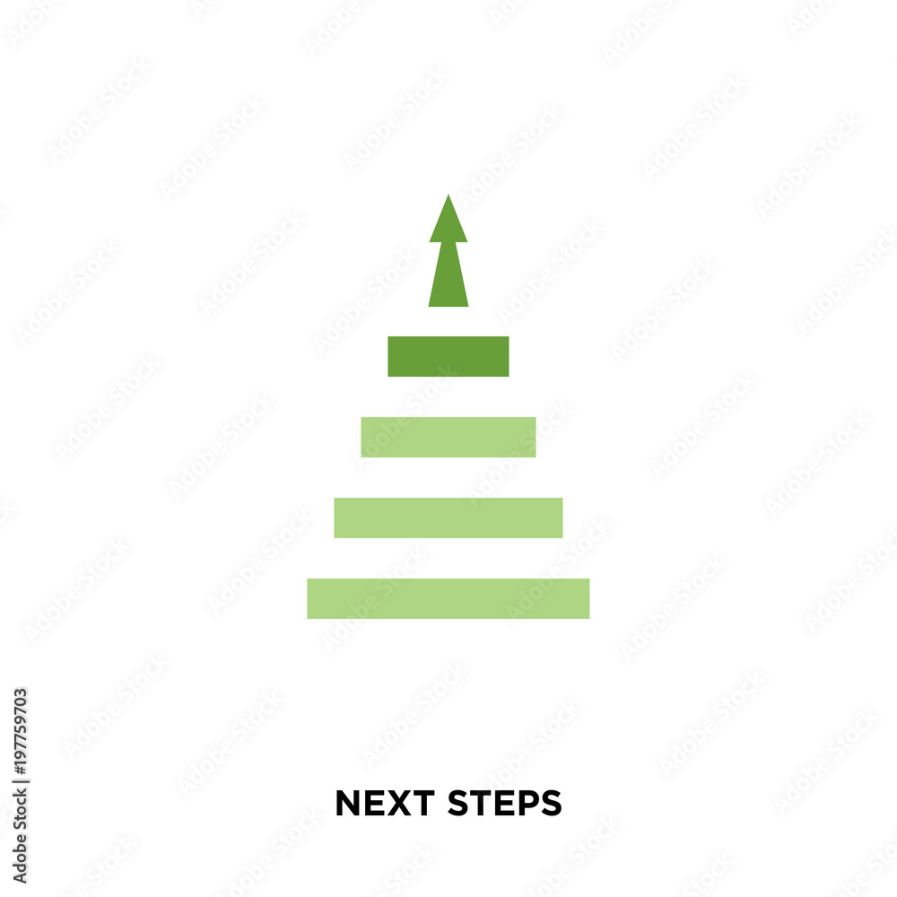 next steps icon isolated on white background for your web, mobile and app design next steps icon isolated on white background for your web, mobile and app design