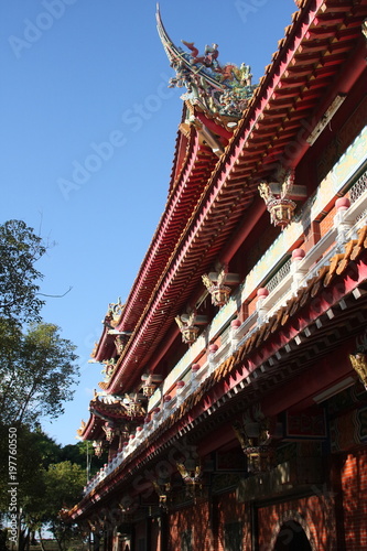Chinese Dragon in Chinese temple 
