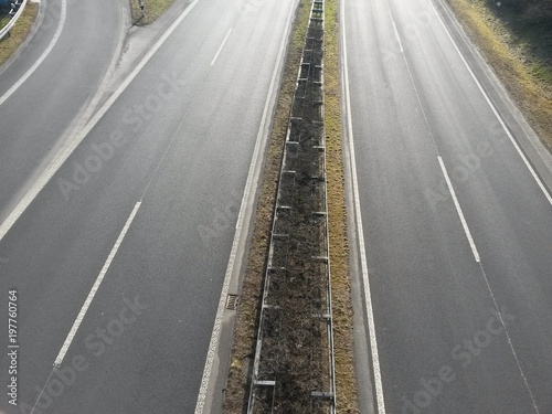 Scenic View of a Road and Autobahn