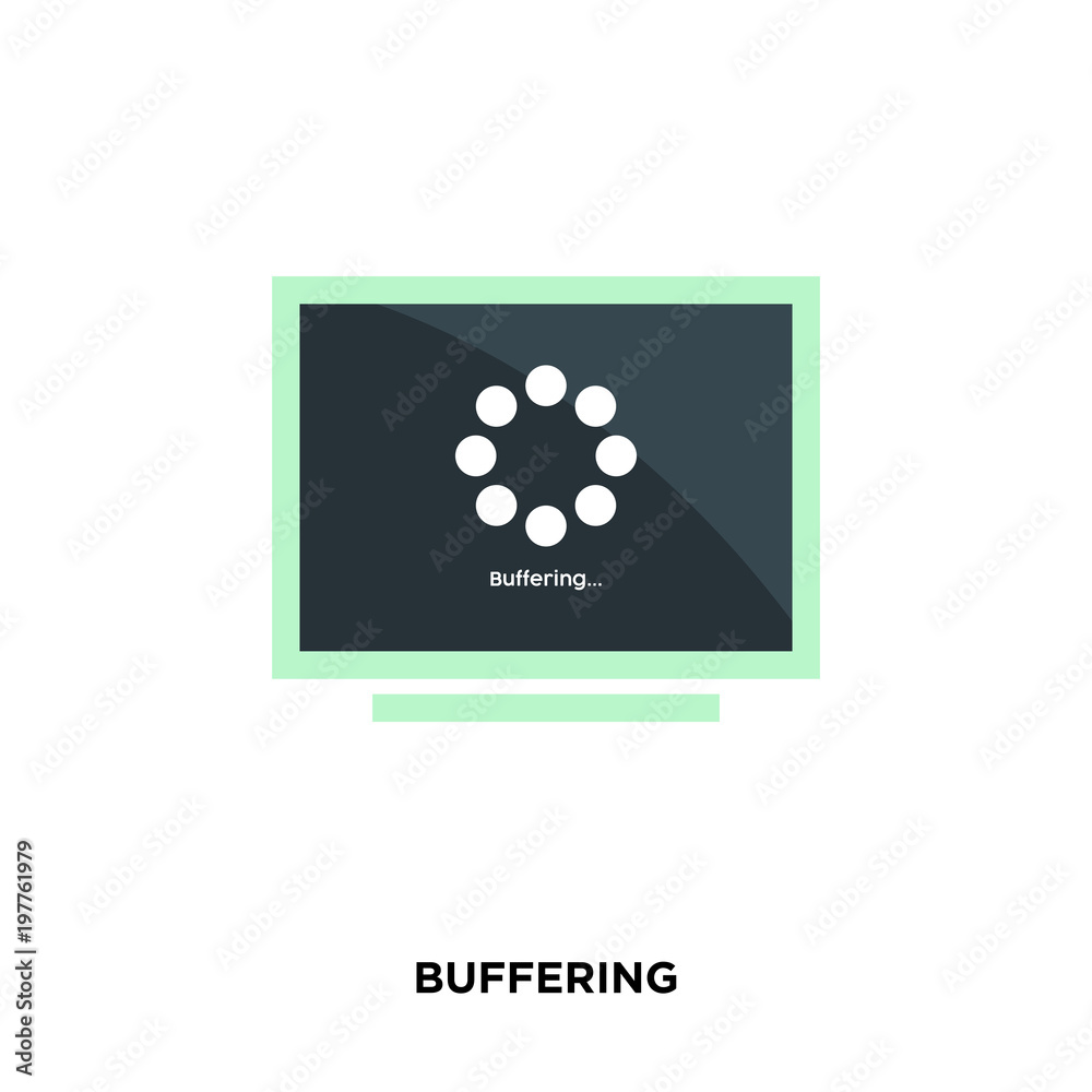 buffering icon isolated on white background for your web, mobile and app design buffering icon isolated on white background for your web, mobile and app design