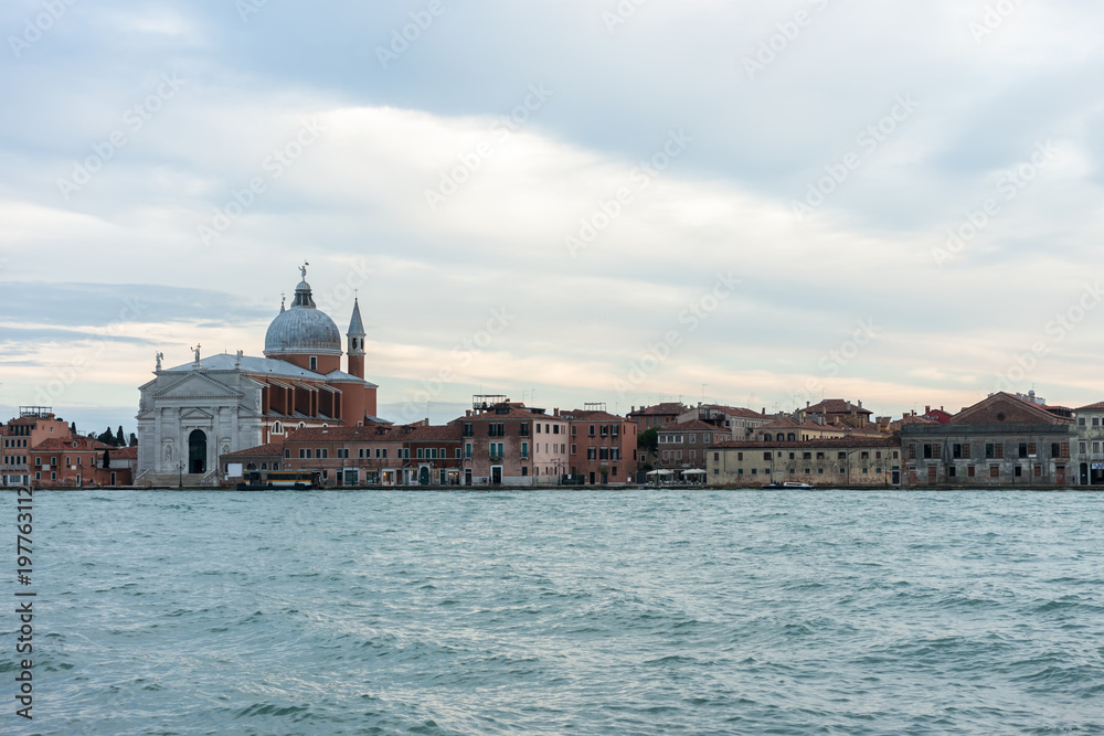 Beautiful town of Venice over channel
