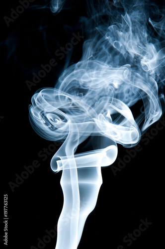 Unique white smoke pattern