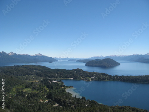 Landscape of lakes in Bariloche, Patagonia - Argentina