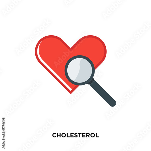 cholesterol icon isolated on white background for your web, mobile and app design