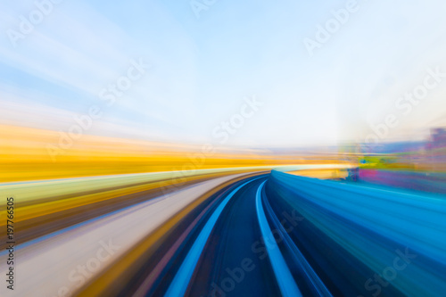 Fotografija Speed motion in urban highway road tunnel