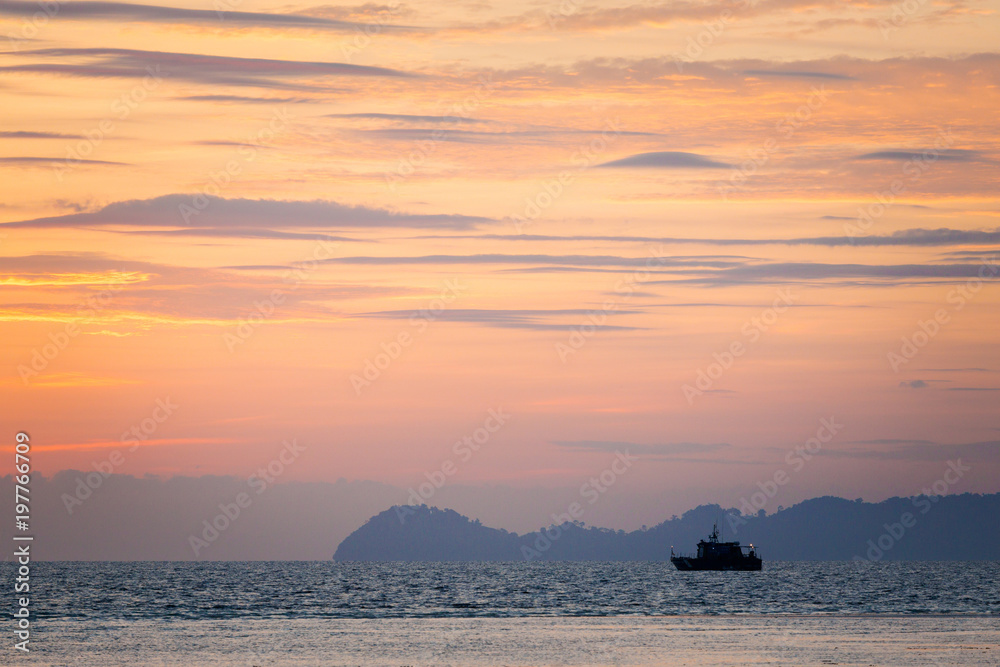 Tropical sunrise landscape of Koh Kradan Tropical sunrise landscape of Koh Kradan