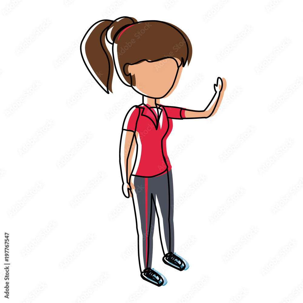 avatar woman standing over white background, colorful design. vector illustration avatar woman standing over white background, colorful design. vector illustration