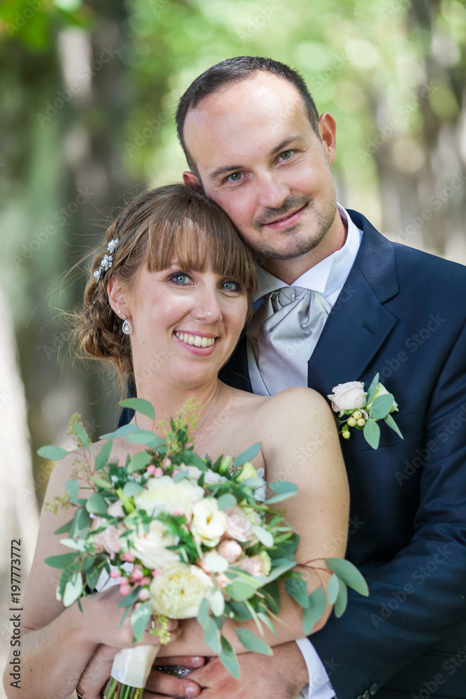 Portrait of Bride and Groom Portrait of Bride and Groom