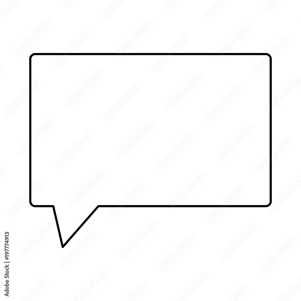 speech square bubble icon over white background, vector illustration speech square bubble icon over white background, vector illustration
