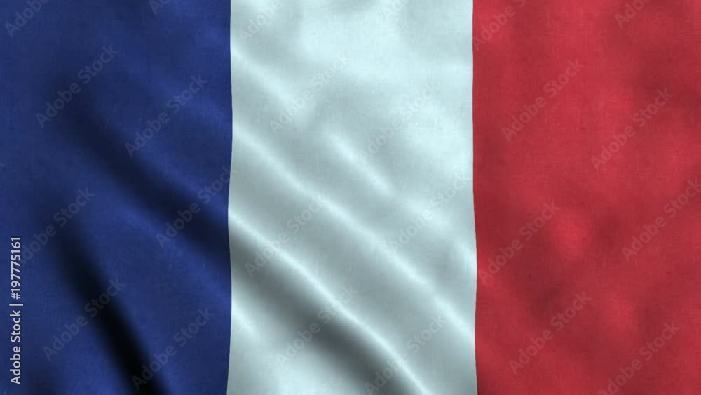 4K Seamless Loopable Flag of France 4K Seamless Loopable Flag of France