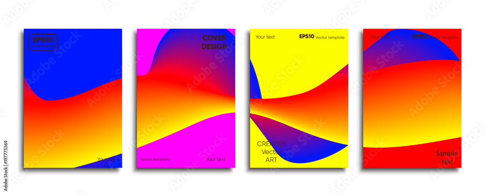 Obraz premium Creative colored cover. Cover design.