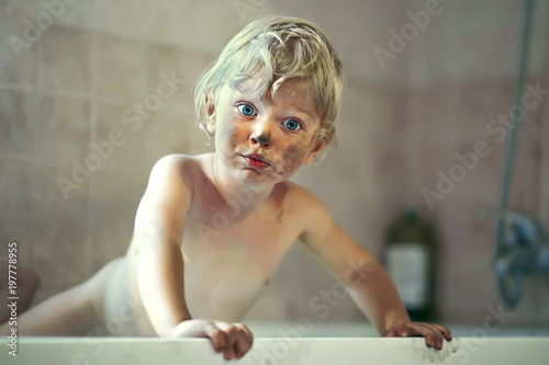 Funny dirty kid