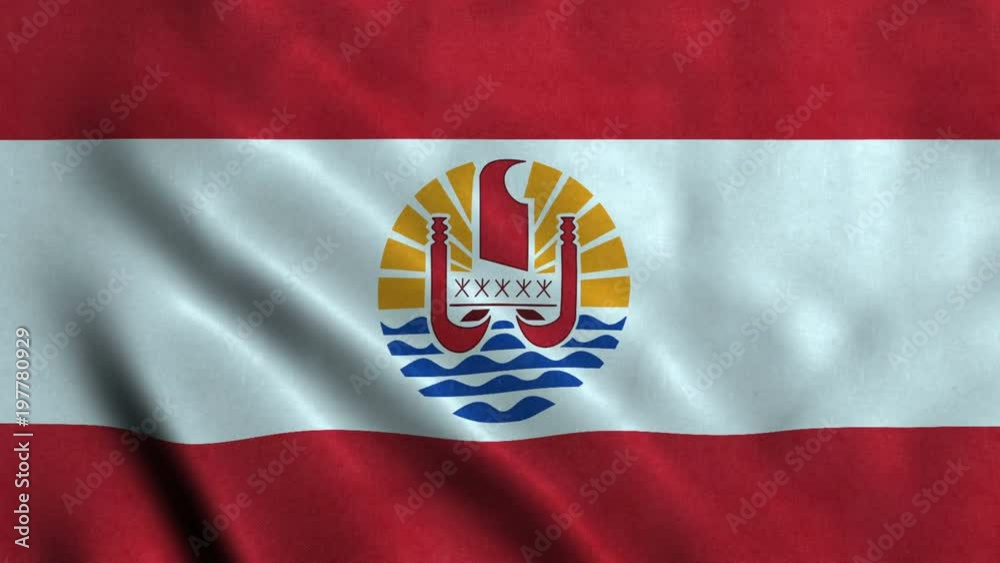 4K Seamless Loopable Flag of French Polynesia 4K Seamless Loopable Flag of French Polynesia