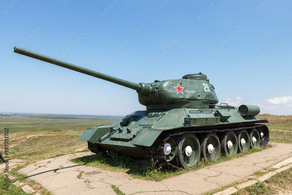 Russian tank T 34 of world war II