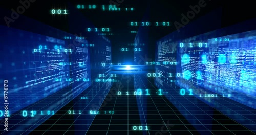 looping footage of Programming code abstract technology background for  software developer and  Computer script 

concept
