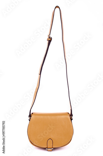 Beige Women's handbag, Ladies bag, Beige female clutch, Beige clutch.Women's bag isolated white background.Bag isolated white background.Clutch isolated white background