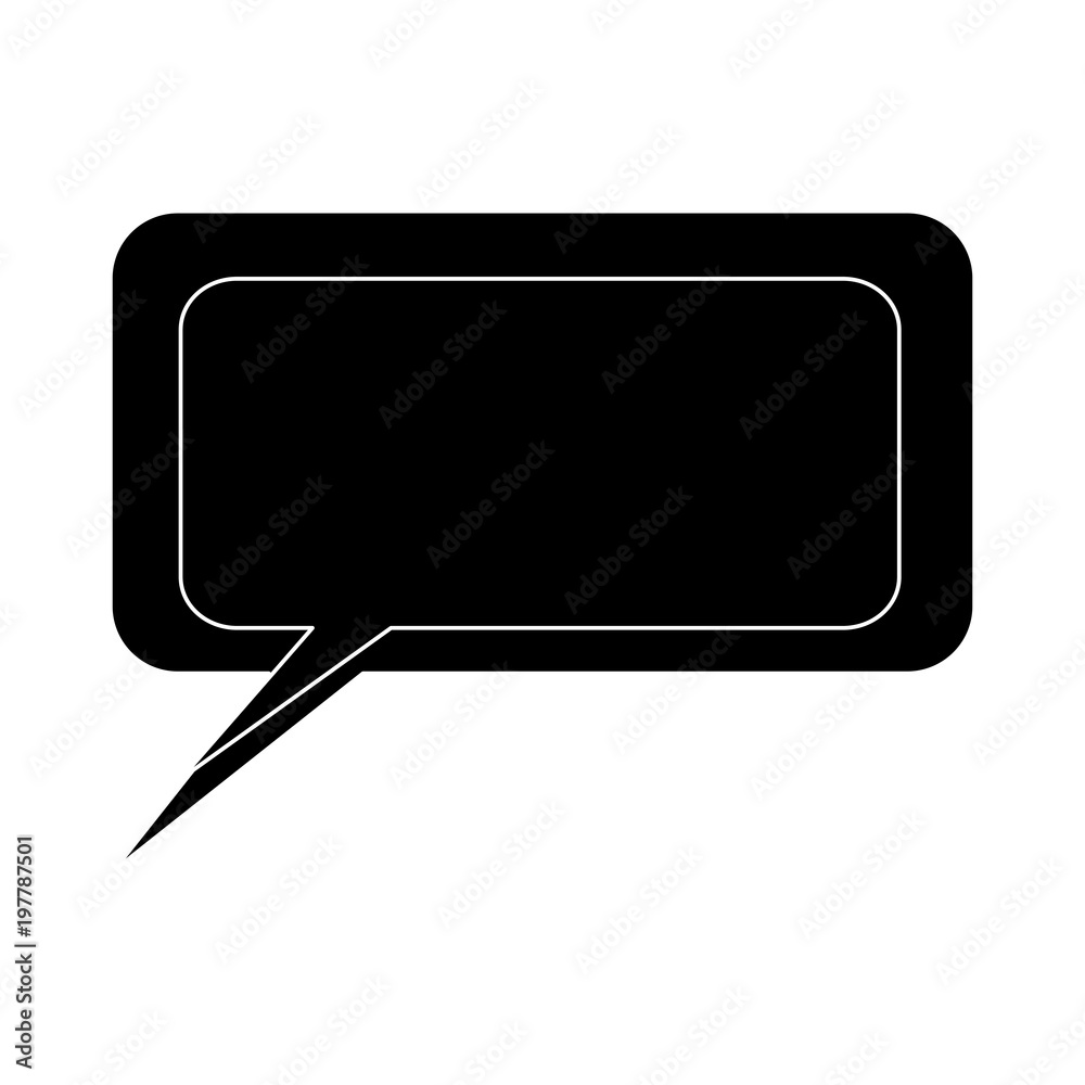 speech square bubble icon over white background, vector illustration speech square bubble icon over white background, vector illustration