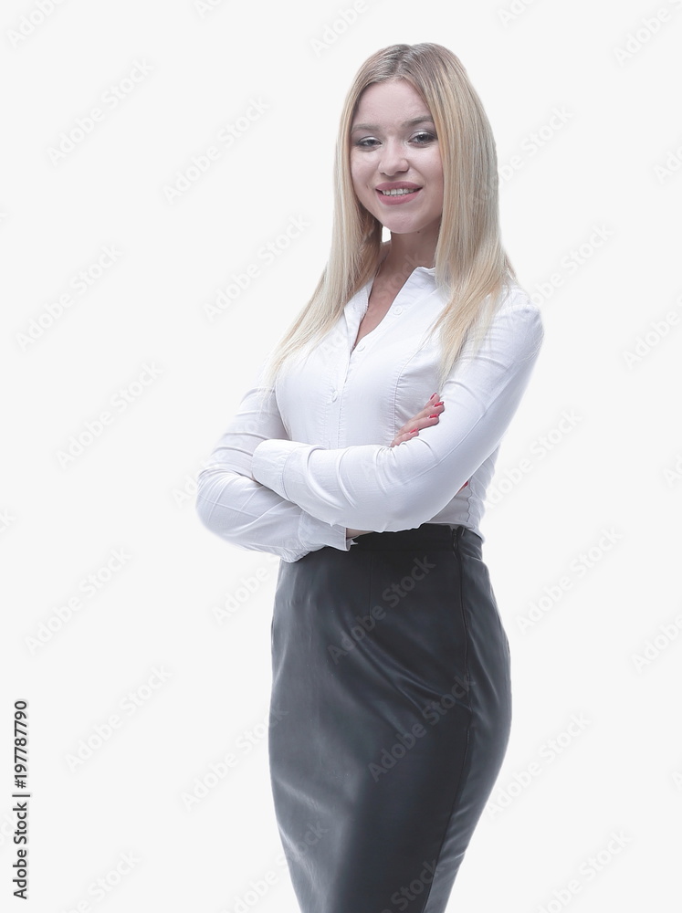 portrait in full growth, a young business lady. portrait in full growth, a young business lady.