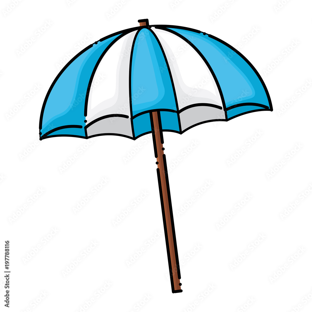 beach parasol icon over white background, colorful design. vector illustration beach parasol icon over white background, colorful design. vector illustration