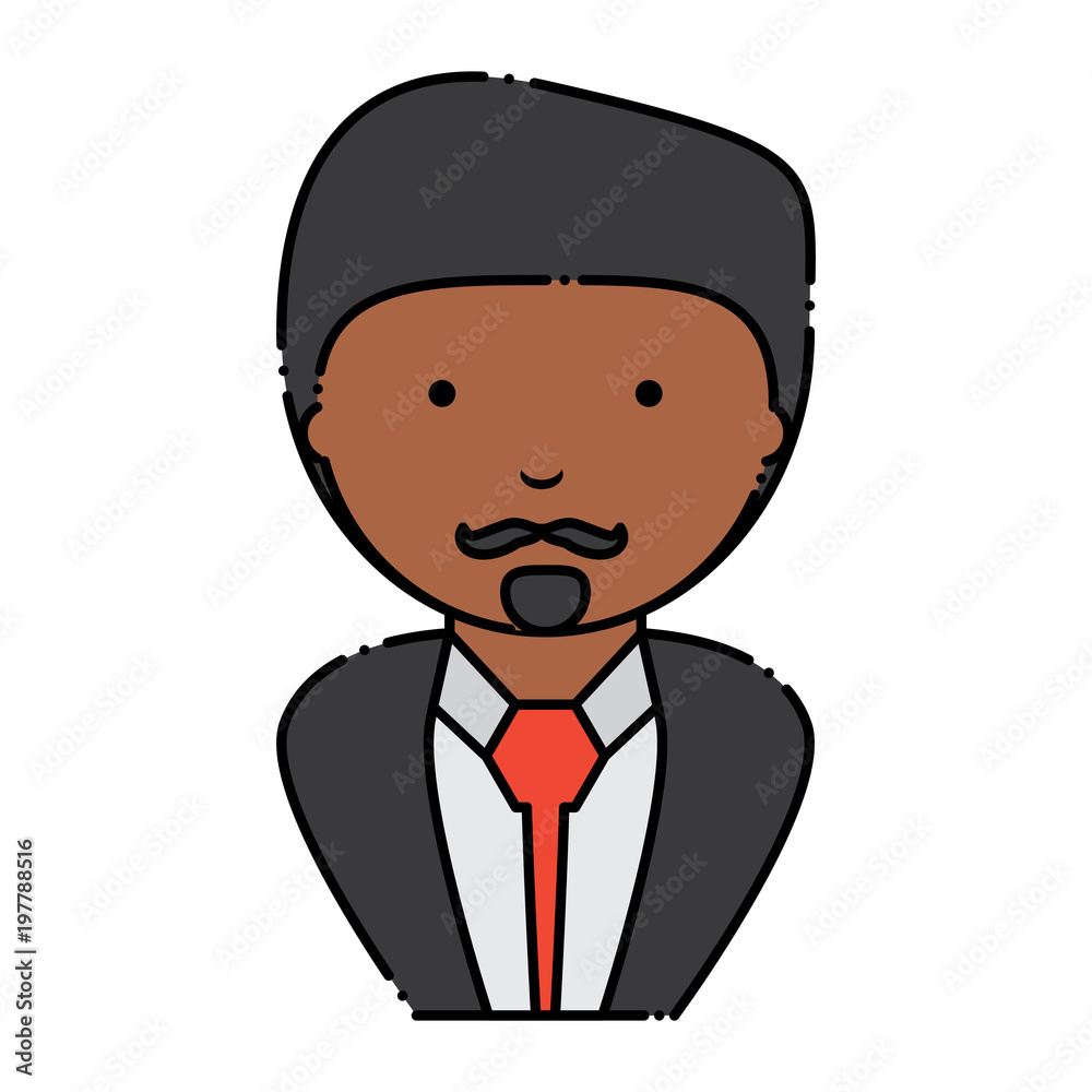 Cartoon businessman icon over white background, colorful design. vector illustration Cartoon businessman icon over white background, colorful design. vector illustration