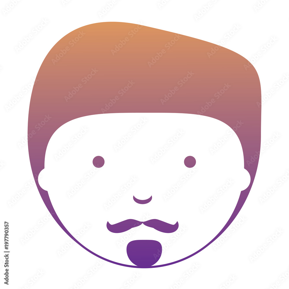 cartoon man with mustache over white background, colorful design. vector illustration cartoon man with mustache over white background, colorful design. vector illustration