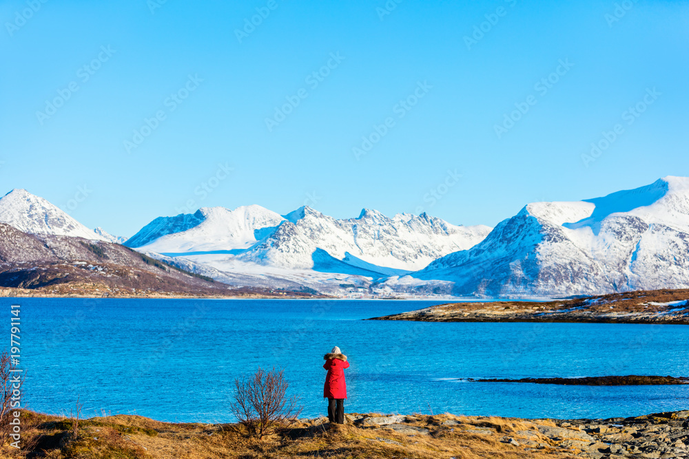 Tourist in Northern Norway