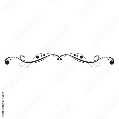 Isolated vintage arabesque