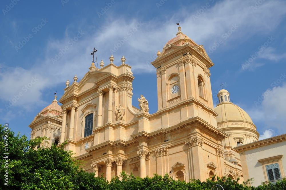 Cathedral San Nicolò located in Noto, Sicily, Italy.