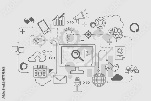 internet applications infographic design
