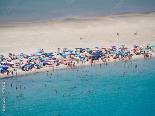 Transparent and turquoise sea in Porto Giunco, Sardinia, Italy © isaac74