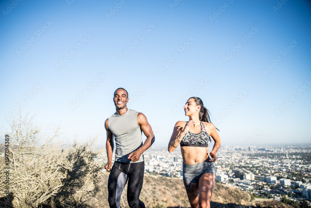 Couple running Couple running