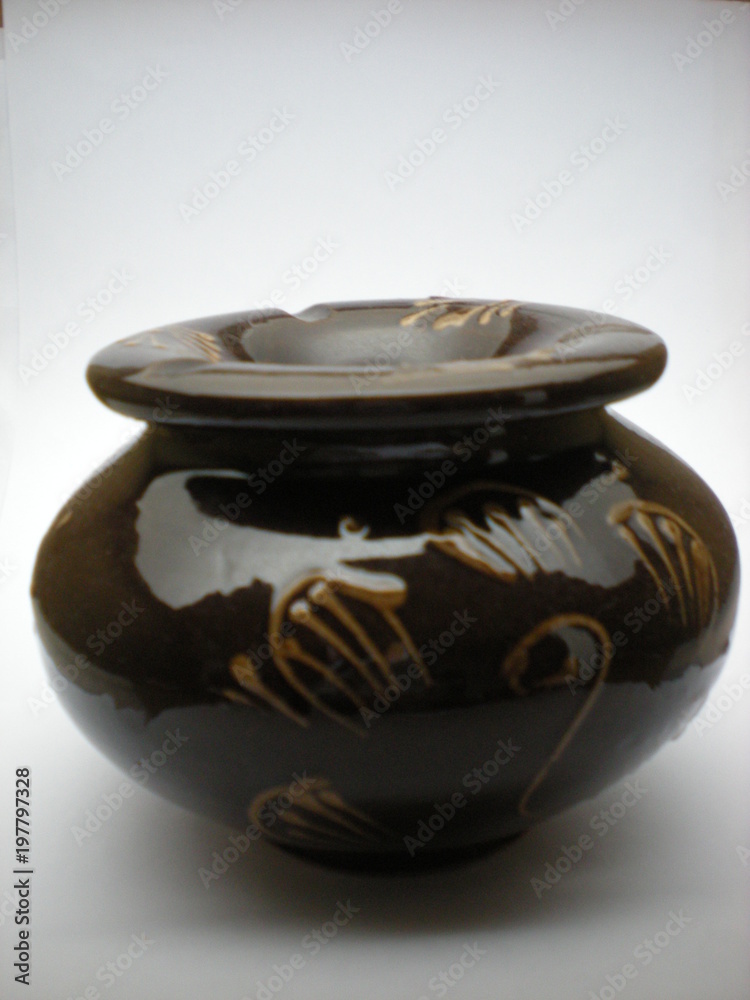 cendrier en argile artisanale du Maroc